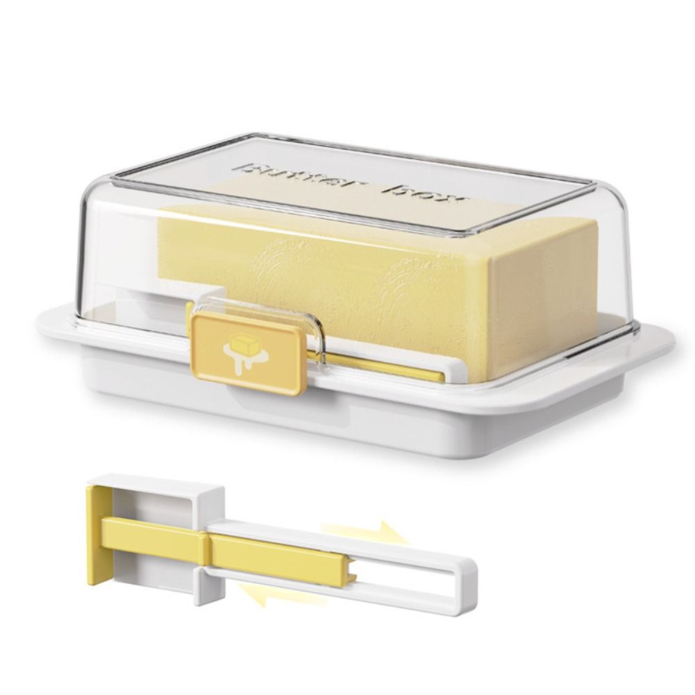 Kitchen Baking Storage Containers - Clear Lid Butter Storage Box Dustproof