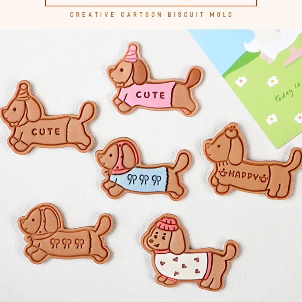 Kitchen Baking Products - Cookie Mold Stamp Cartoon Sausage Dog