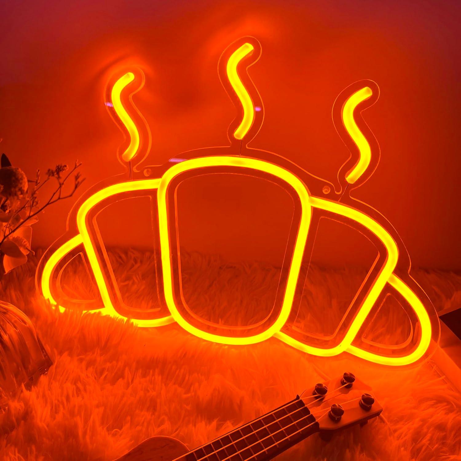 Kitchen Bakery - Croissant Neon Sign USB Powered Dimmable