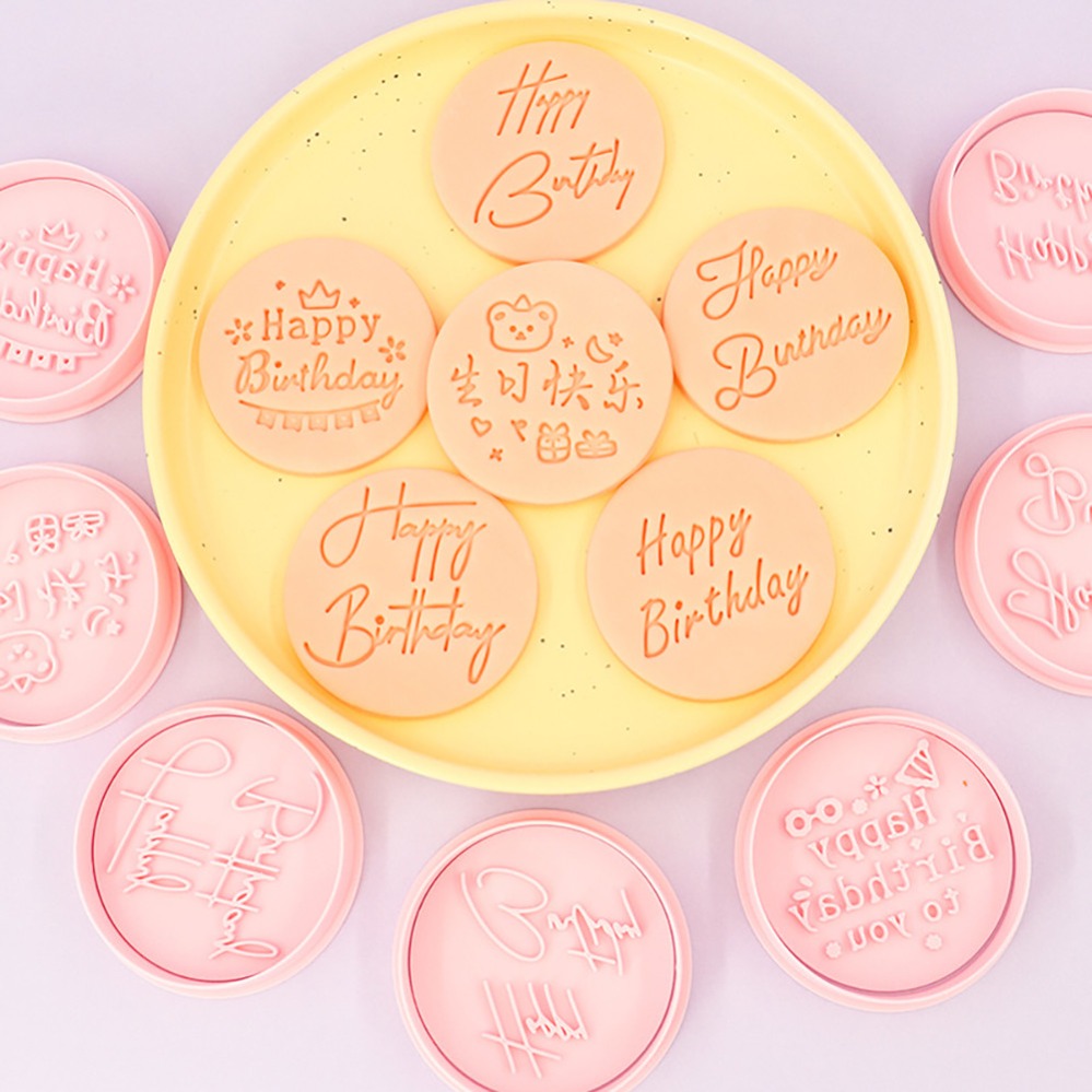 Kitchen Baking Products - Happy Birthday Cookie Cutters Biscuit Mold