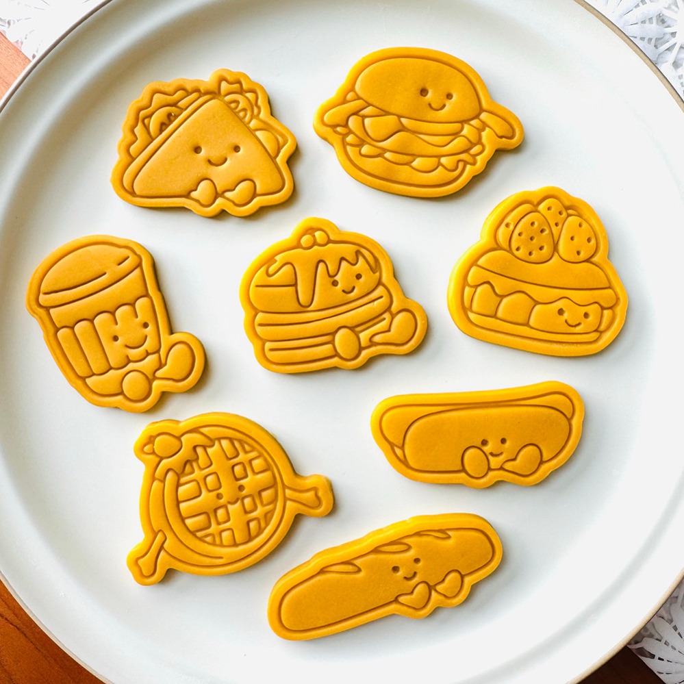 Kitchen Baking Products - Cute Burger Sandwich Cookie Cutters Cartoon