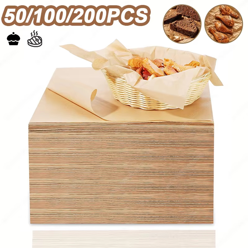 Kitchen Baking Products - 50/100/200PCS Baking Paper Parchment Baking Sheet