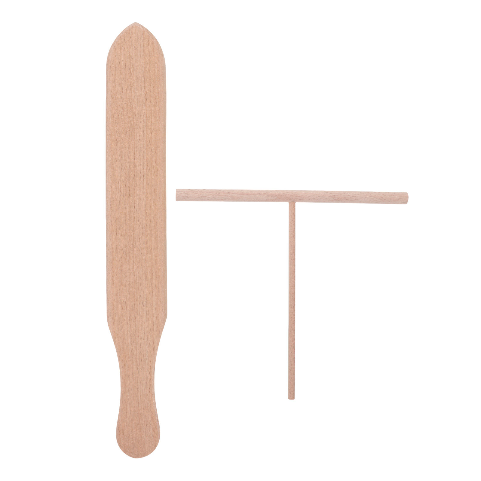 Kitchen Baking Area Ideas - 1Set Wooden Pancake Crepe Spreader Kit