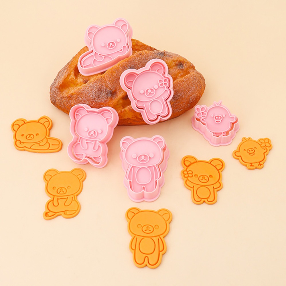 Kitchen Baking Cookies - Cookie Cutters Cartoon Bear Biscuit Mold