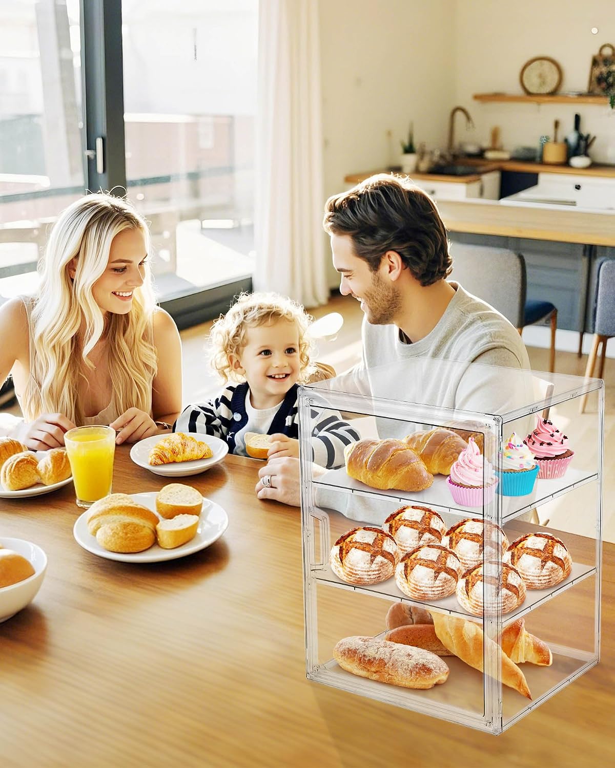 Pastry Display Case,Bread Box  - Kitchen Baking Storage Containers recension och pris