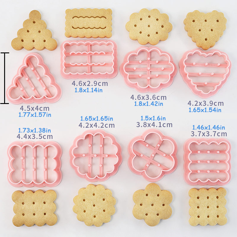 8 Piece Cute Classic Biscuit C - Kitchen Baking Cookies recension och pris