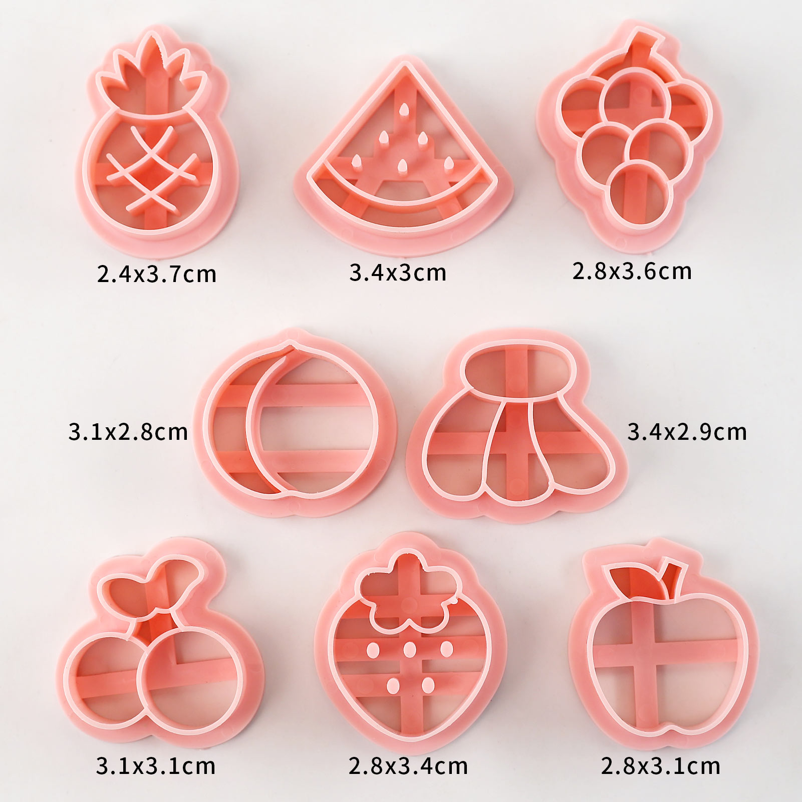 8 Piece Cute Fruits Cookie Cut - Kitchen Baking Cookies recension och pris