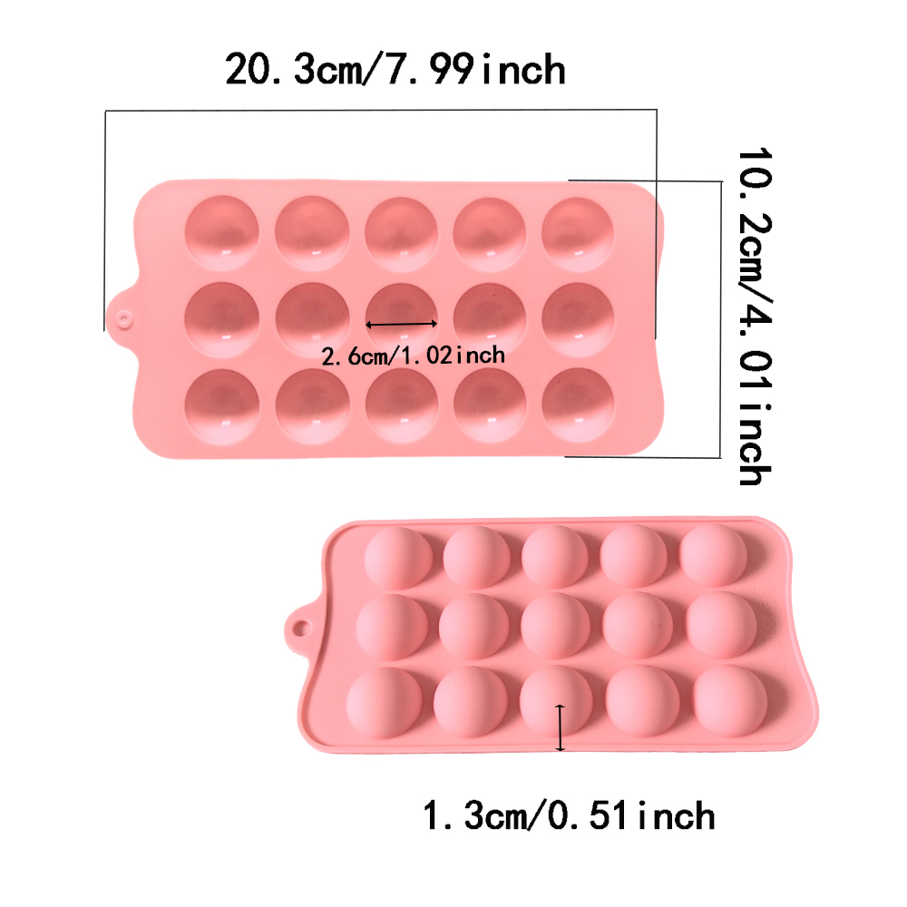 15 cavity semi-circular chocol - Kitchen Baking Products recension och pris