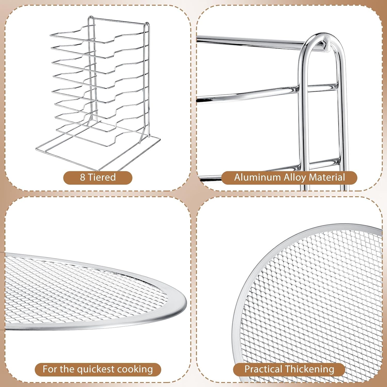 Pizza Rack 8 Tiered Stand With - Kitchen Baking Products recension och pris