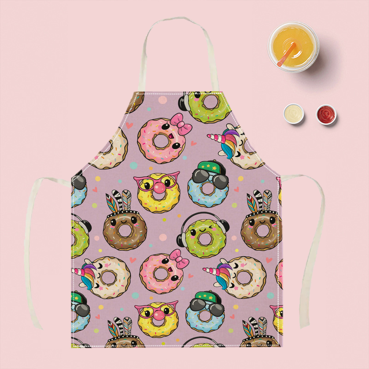 1pc Cute Cartoon Donut Apron F - Kitchen Baking Area Ideas recension och pris
