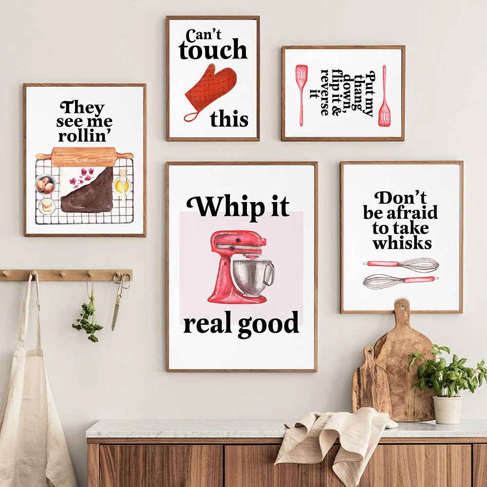 Baking Print Funny Kitchen Rap - Kitchen Baking Quotes recension och pris