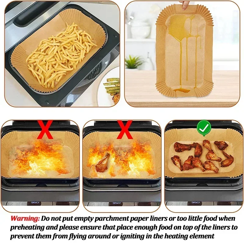 Disposable Air Fryer Paper Non - Kitchen Baking Mat recension och pris