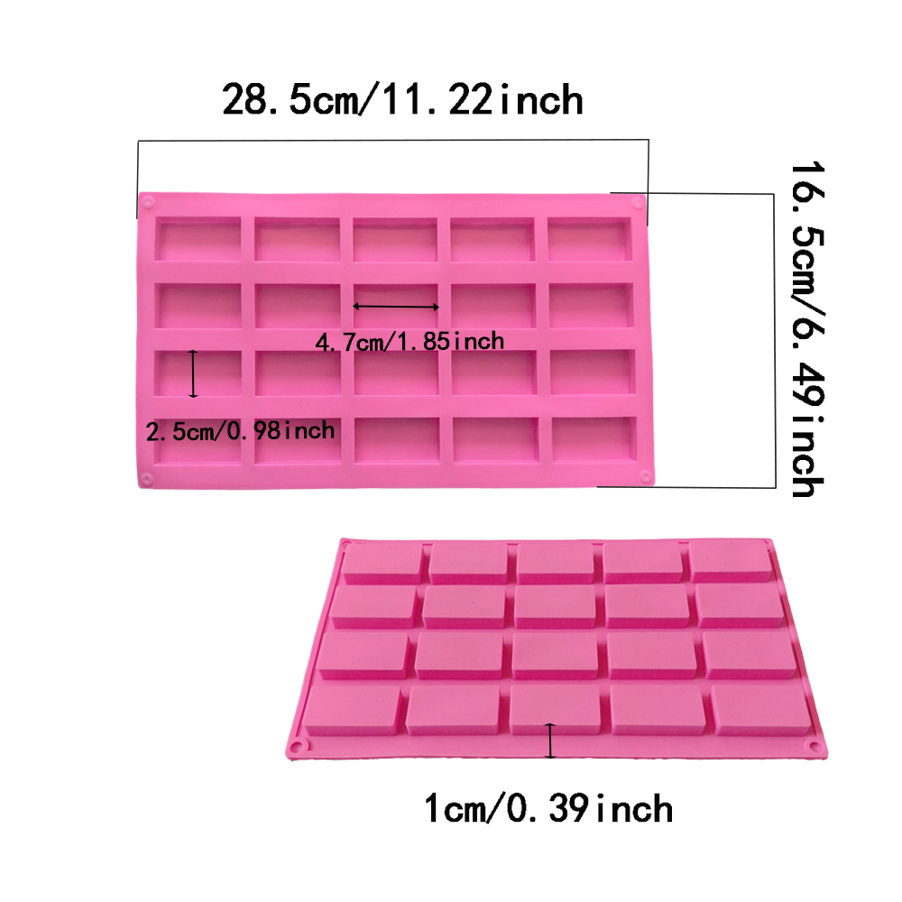 1pc 20 cavity rectangular sili - Kitchen Baking Cookies recension och pris