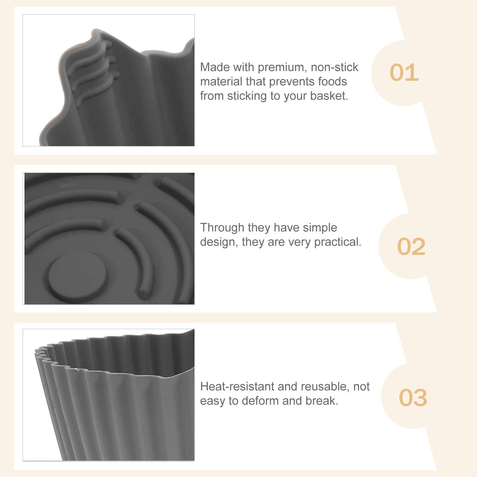 Reusable Silicone Air Fryer Ma - Kitchen Baking Mat recension och pris