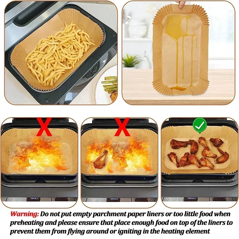 Disposable Air Fryer Paper Non - Kitchen Baking Mat recension och pris