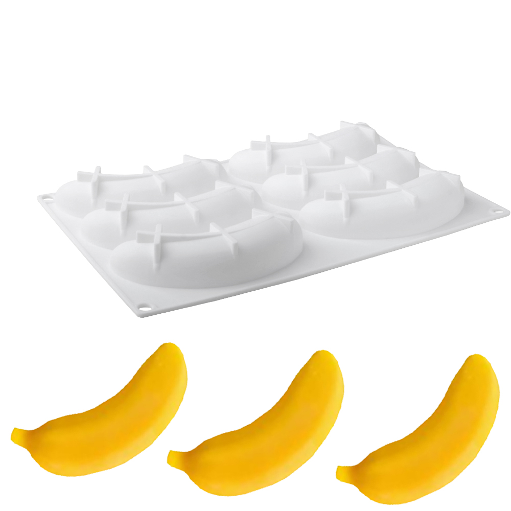 6 or 12 Cells Banana Design Si - Kitchen Design For Baking recension och pris