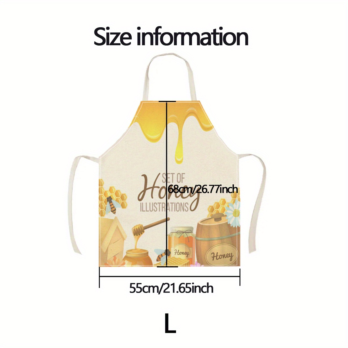 1pc Honey Bee Apron Sweet Kitc - Kitchen Baking Area Ideas recension och pris