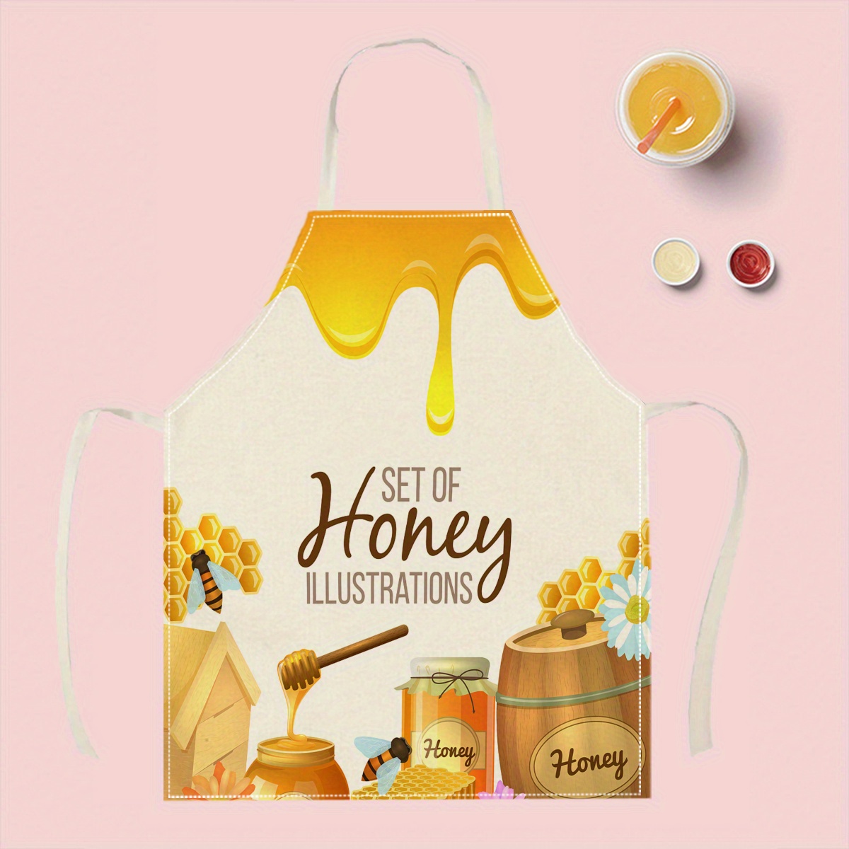1pc Honey Bee Apron Sweet Kitc - Kitchen Baking Area Ideas recension och pris