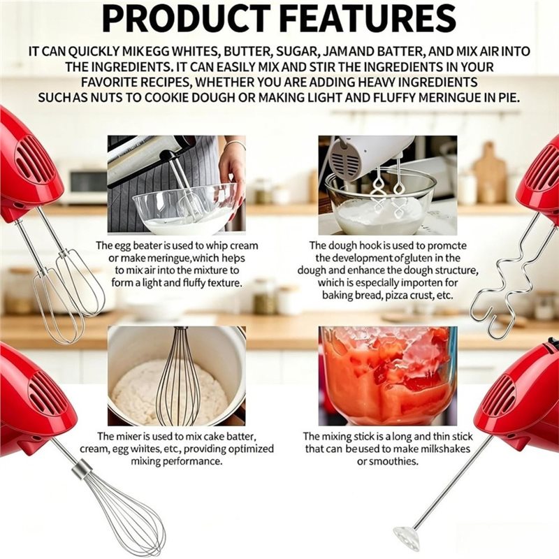 AT28-Hand Mixer Attachments Fo - Kitchen Aid Baking Mixer recension och pris