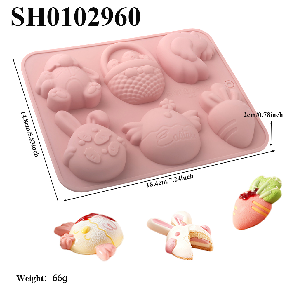 Easter Silicone Cake Mold 6-Ce - Kitchen Design For Baking recension och pris