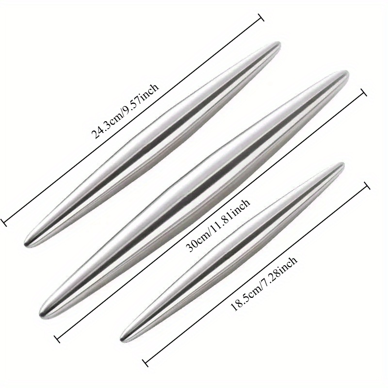 1Pc Stainless Steel Rolling Pi - Kitchen Roll Baking recension och pris