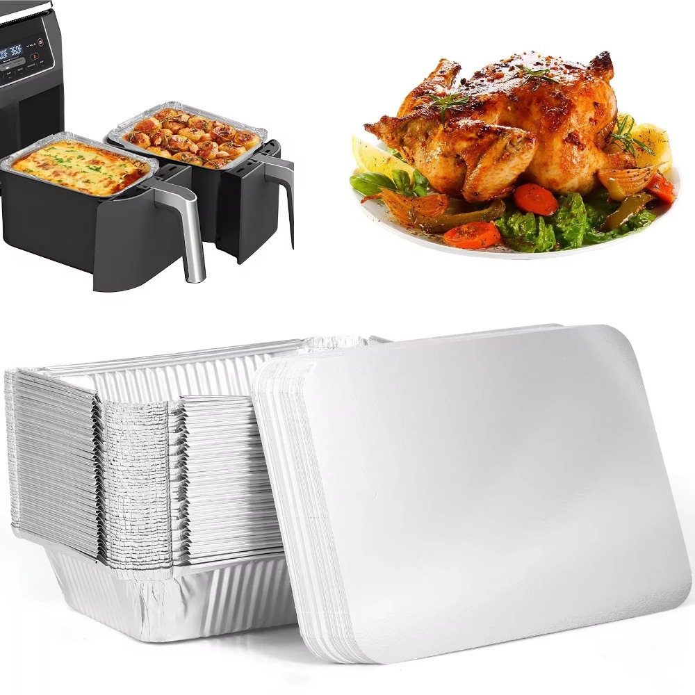 10PCS Disposable Aluminum Foil - Kitchen Baking Storage Containers recension och pris