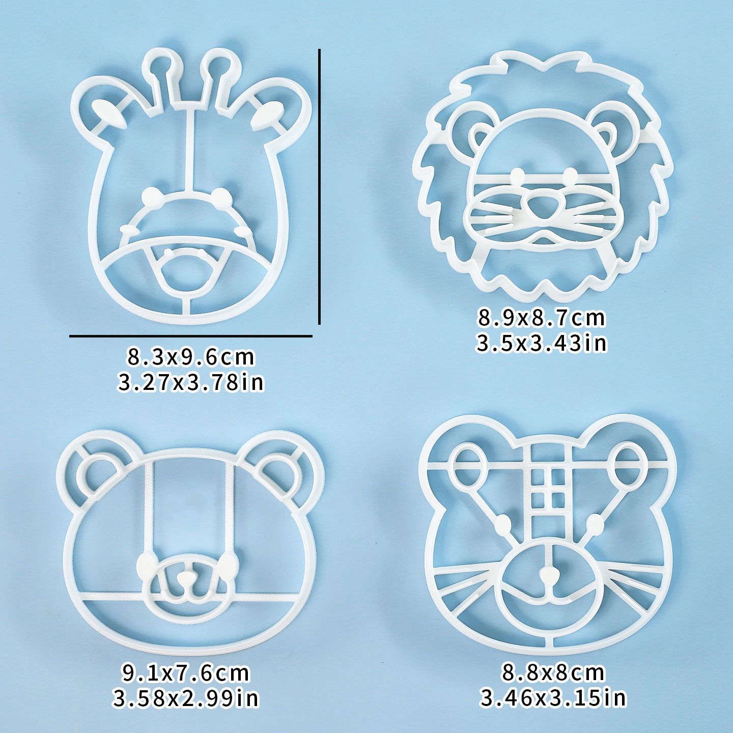 4 Pcs Animal Cookie Cutters Se - Kitchen Baking Products recension och pris