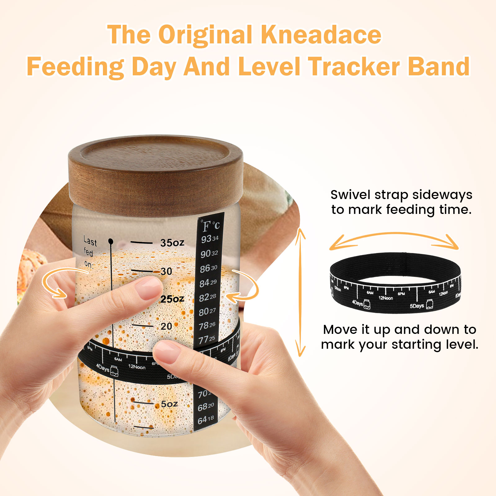 Sourdough Starter Jar Kit 1000 - Kitchen Baking Storage Containers recension och pris
