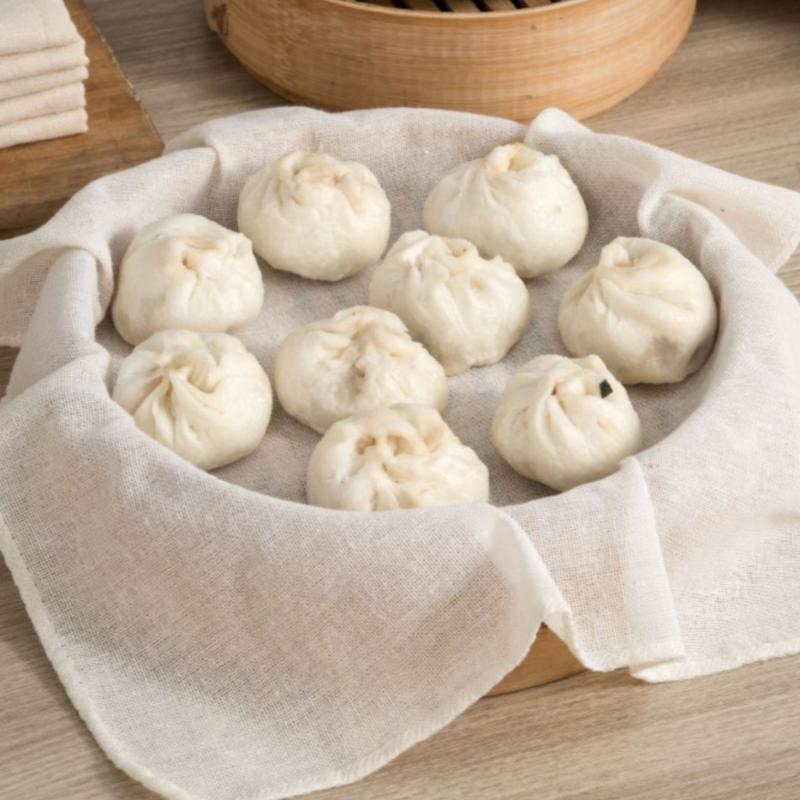 3Pcs Round Pure Cotton Steamer - Kitchen Baking Mat recension och pris