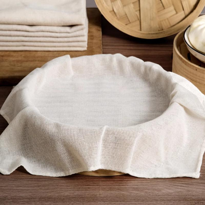 3Pcs Round Pure Cotton Steamer - Kitchen Baking Mat recension och pris