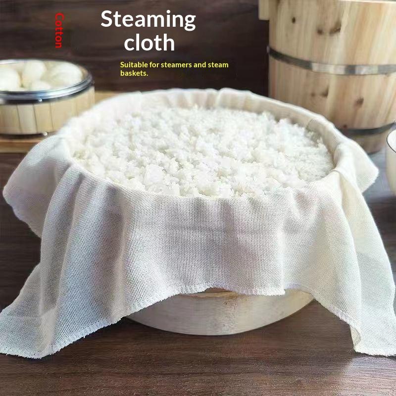 3Pcs Round Pure Cotton Steamer - Kitchen Baking Mat recension och pris