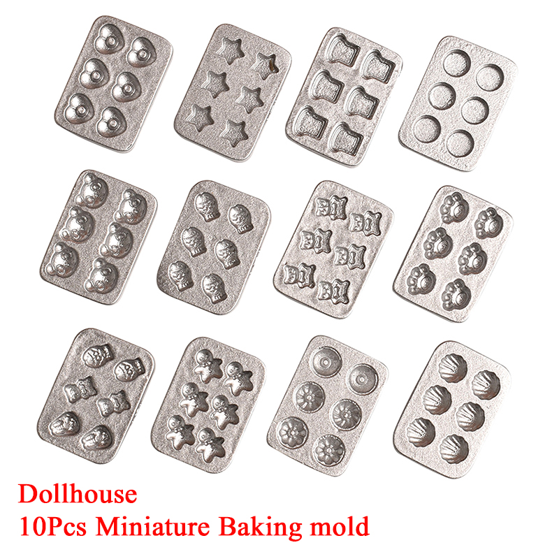 10pcs Doll House Miniature Min - Kitchen Baking Cake recension och pris