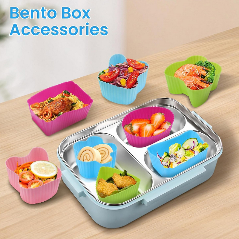 8PCS Silicone Lunch Box Divide - Kitchen Accessories For Baking recension och pris