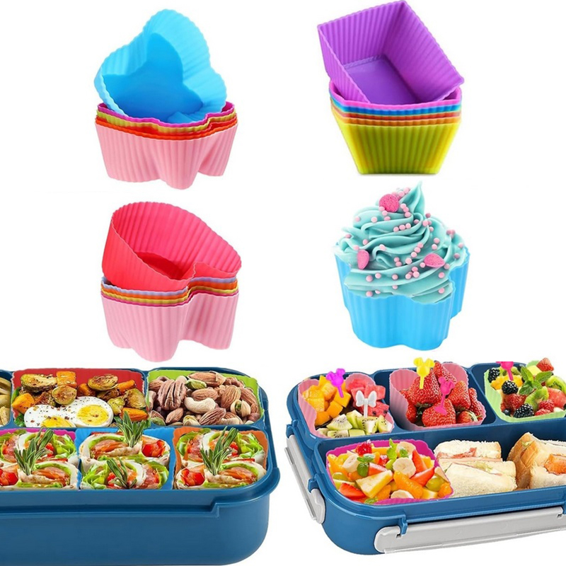 8PCS Silicone Lunch Box Divide - Kitchen Accessories For Baking recension och pris