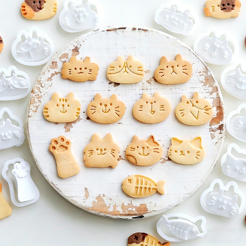 Cute Kitten DIY Stamp Cookie C - Kitchen Accessories For Baking recension och pris