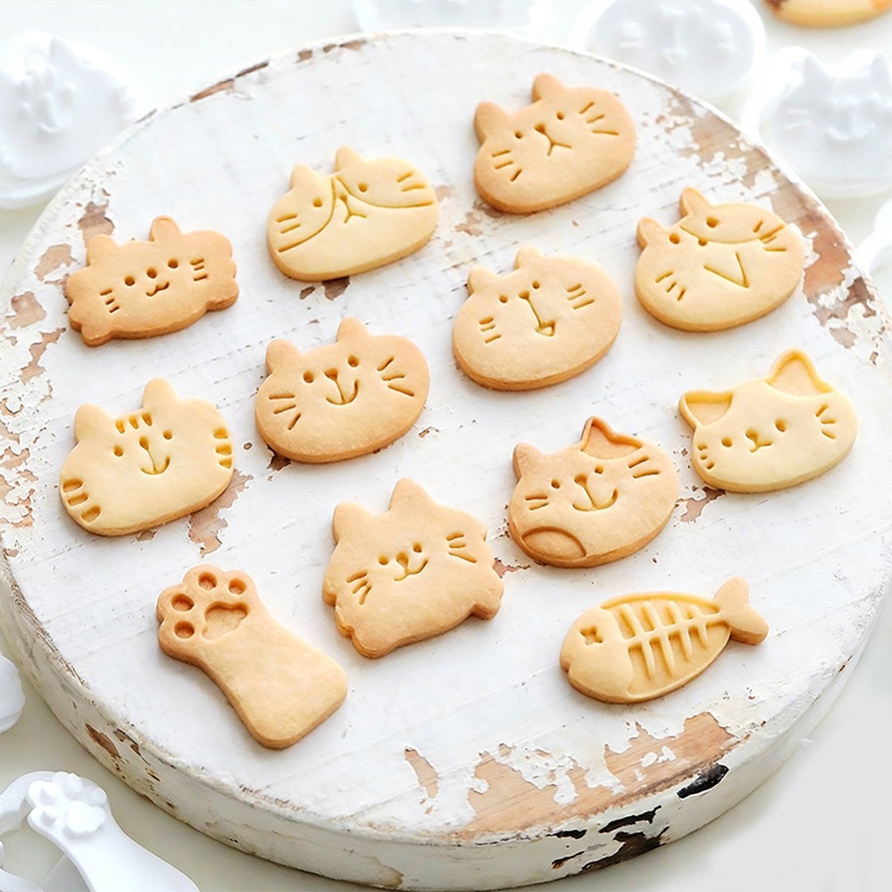 Cute Kitten DIY Stamp Cookie C - Kitchen Accessories For Baking recension och pris