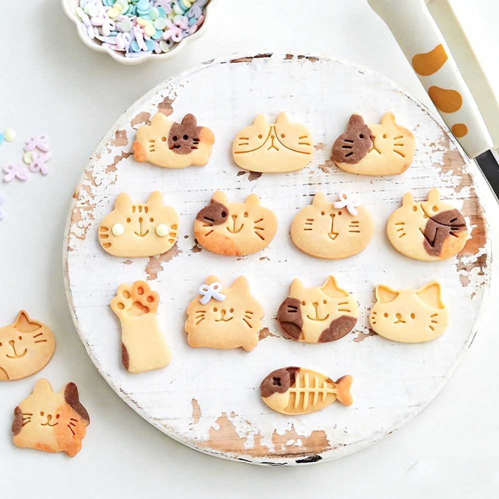Cute Kitten DIY Stamp Cookie C - Kitchen Accessories For Baking recension och pris