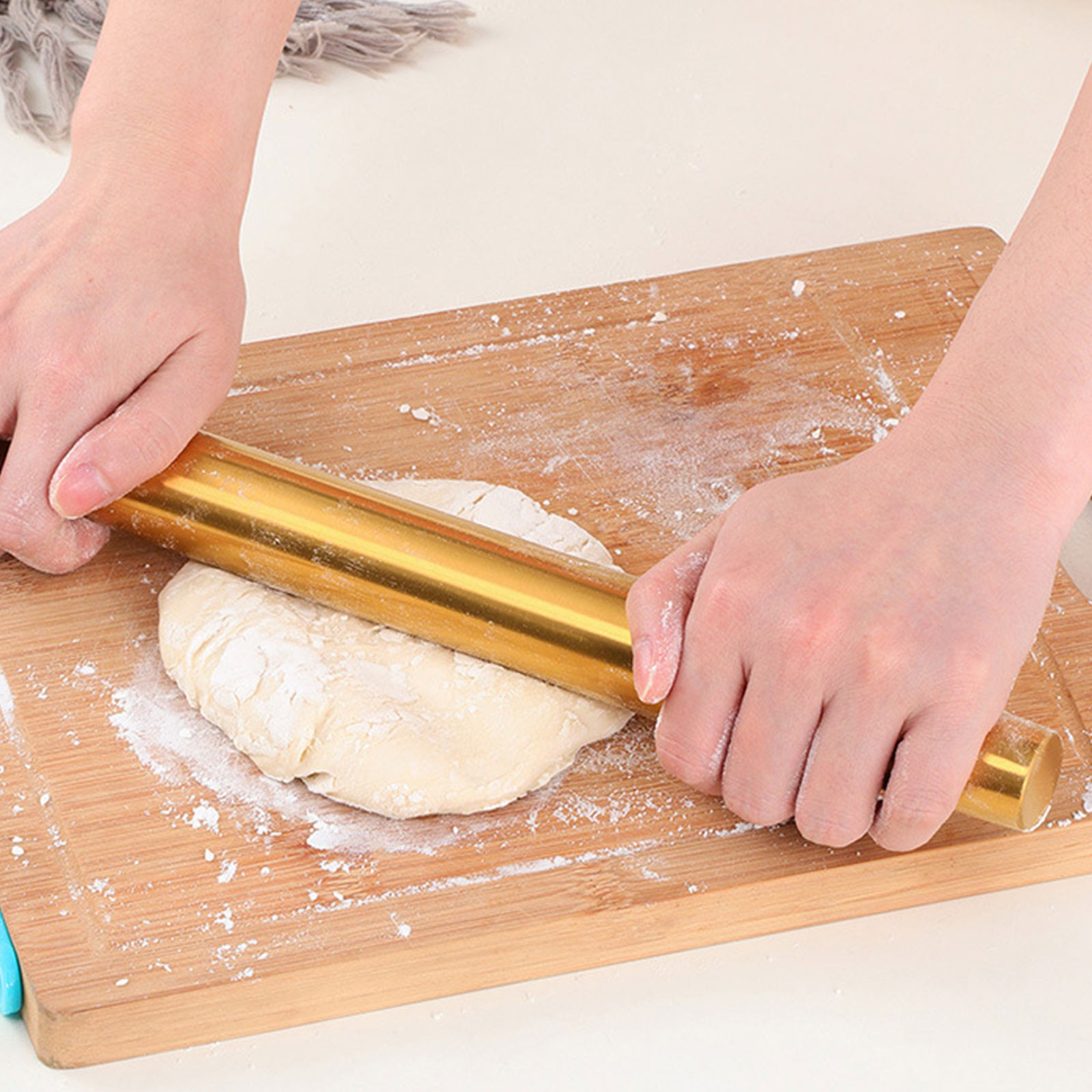 Gold Rolling Pin Baking Tool C - Kitchen Roll Baking recension och pris