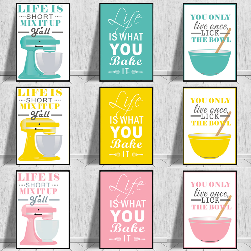 Wall Art Canvas Paintings Nord - Kitchen Baking Quotes recension och pris