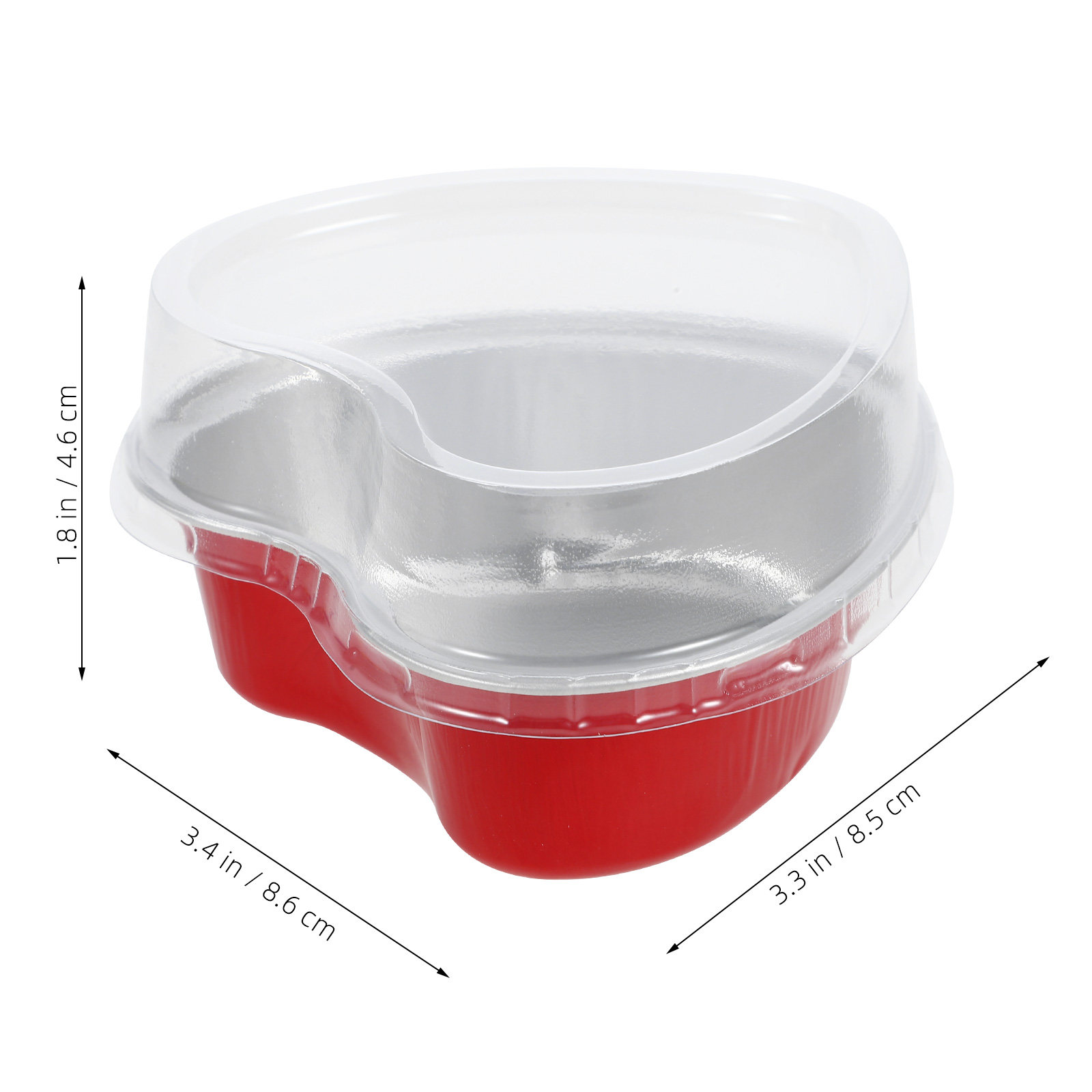 20Sets Aluminum Foil Heart Sha - Kitchen Design For Baking recension och pris