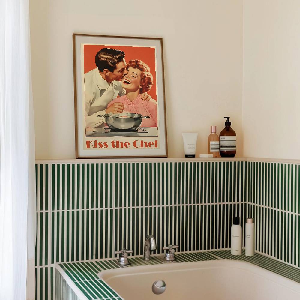 Retro Kitchen Quote Paper Post - Kitchen Baking Quotes recension och pris