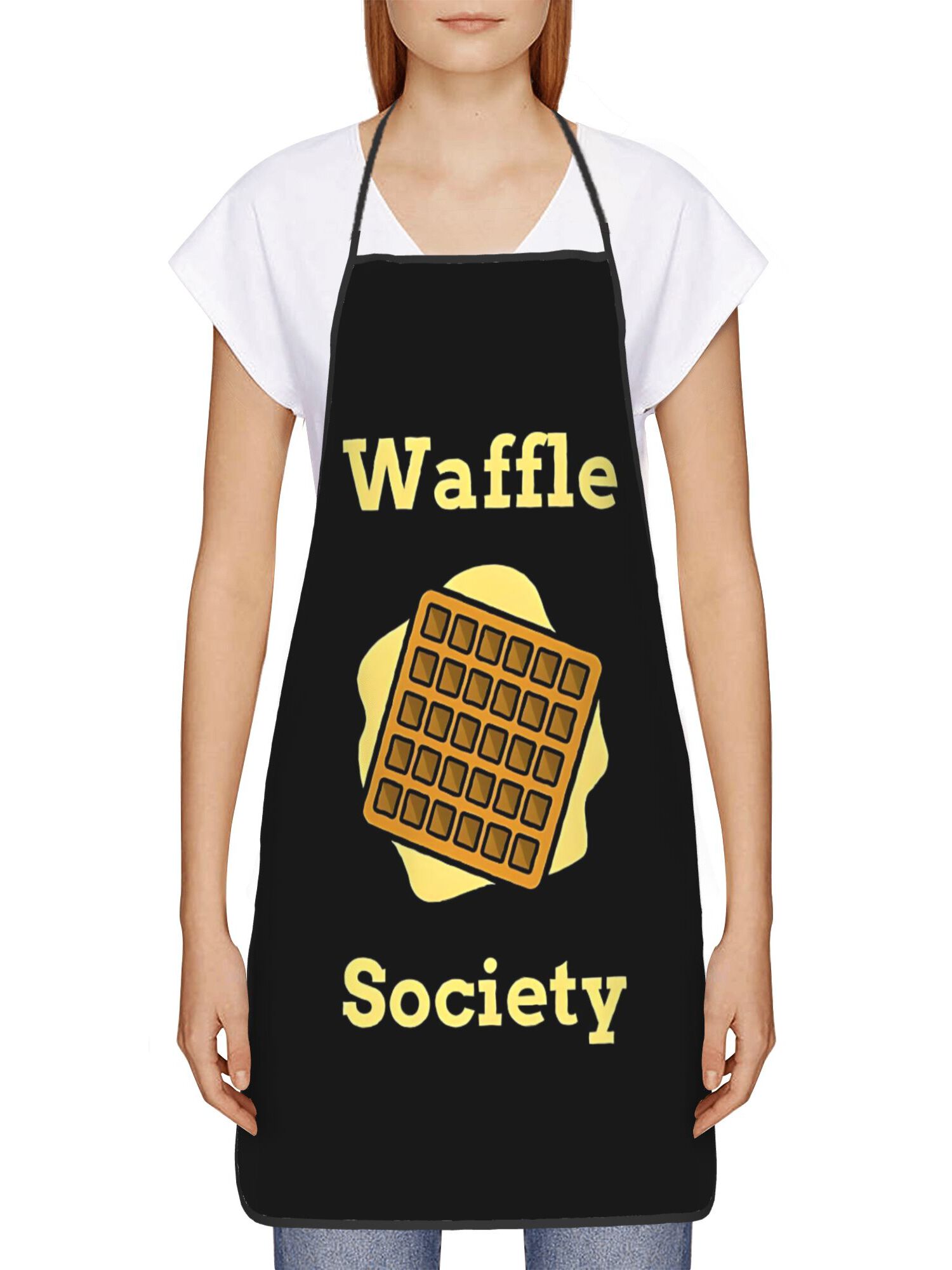 Waffle Society Kitchen Apron - - Kitchen Baking Quotes recension och pris