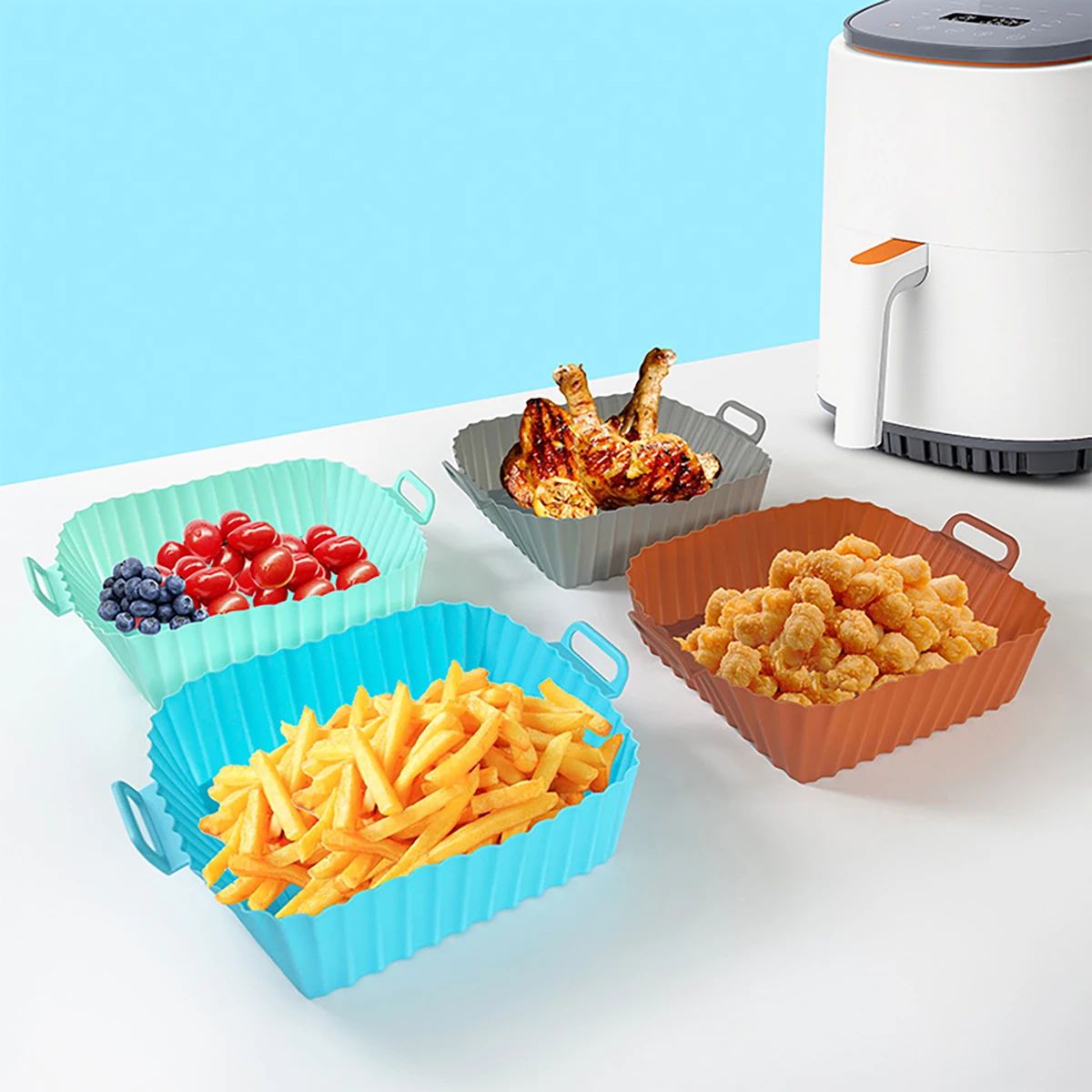 Silicone Fryer Mold Air Fryer  - Kitchen Baking Mat recension och pris