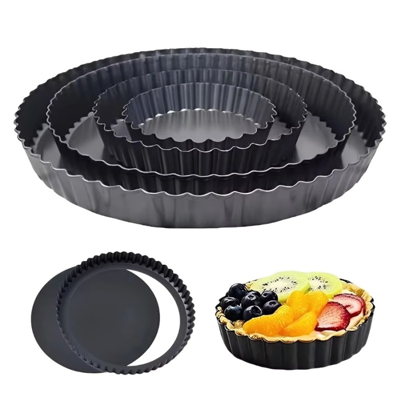 1pc Removable Bottom Fluted Ta - Kitchen Baking Products recension och pris